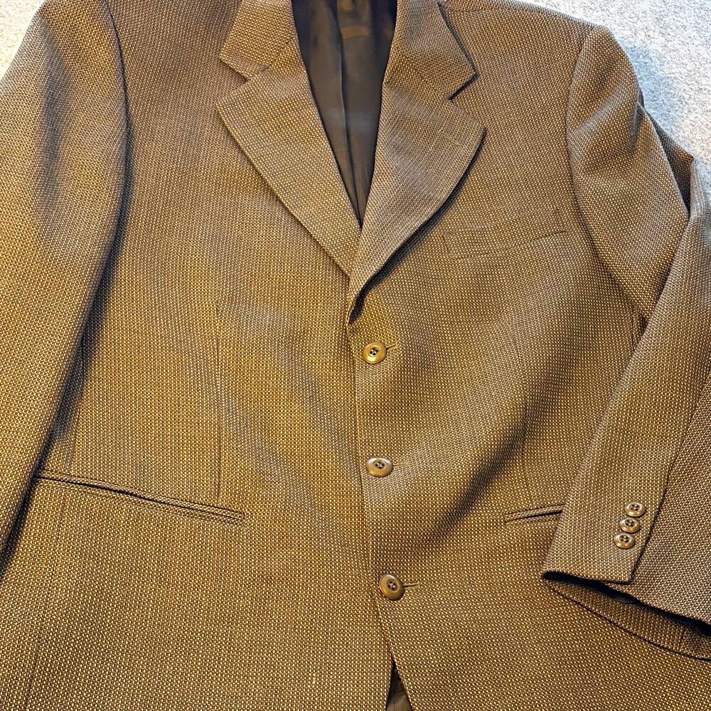 Bachrach Men's Brown Wool Tweed blazer 42 regular